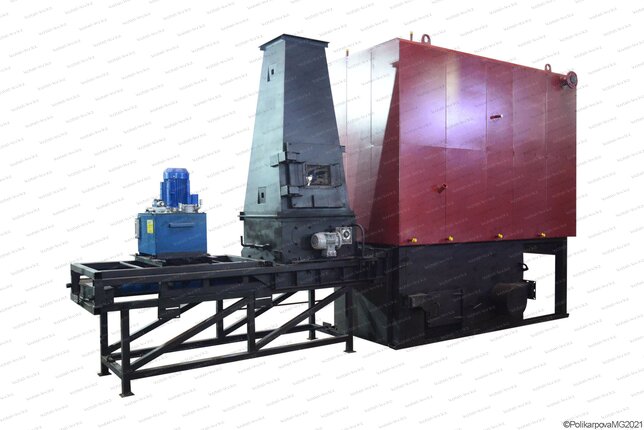 Котел 1.1 МВт на опилках автоматический