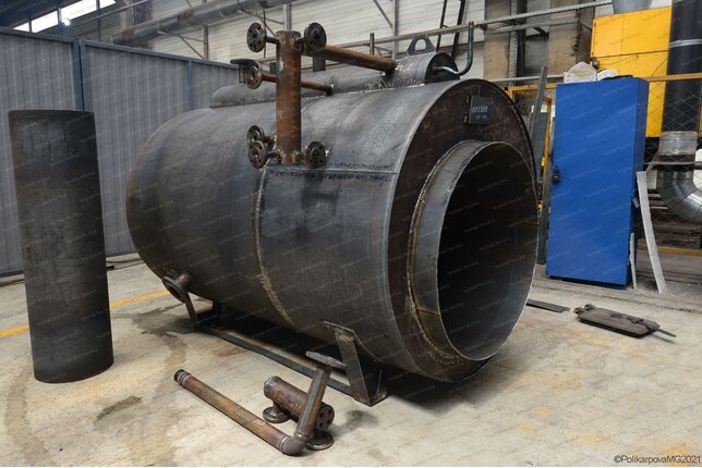 Парогенератор 1600 кг 115 С на мазуте изготовление